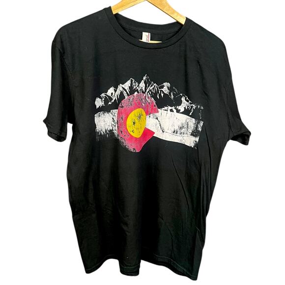 Men's Colorado State Flag Rockies Rocky Mountain T-Shirt - XL - Picture 1 of 6